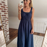 Navy Fresh Air Feelings Midi Dress