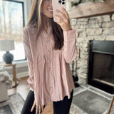 Bre Rose Collared Button Up