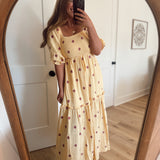 Baby Yellow Heaven Sent Floral Maxi Dress