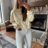 Butter Bubble Hem Pullover