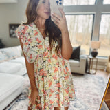 Royal Garden Lemon Floral Tiered Mini