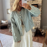 Denim Quilt Trip Jacket