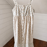 Cream Dasha Floral Midi Dress