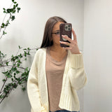 Cream Lightweight Sweater Cardigan IN STORE