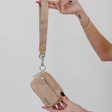 Khaki Nelly Nylon Card Wallet Wristlet