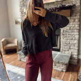 Black Modern Divide Top