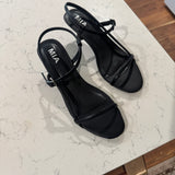 Black Meleani Kitten Heel