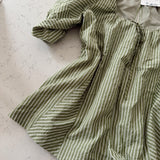 Easy Fit Olive Striped Romper