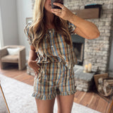 Mocha Same Page Shorts