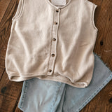 Oatmeal Simple & Sweet Cardigan Top