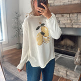 Cream Lemonade Stand Sweater