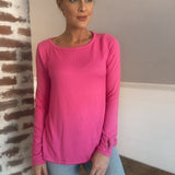 Leisurely Love Barbie Pink Knit Top