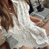 Holly Cream Floral Corduroy Mini