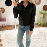 Brave Behavior Vintage Black Brushed Crop Jacket