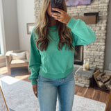 Green Sunday Sweat Crew