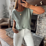 Sage Calistoga Knit Tee