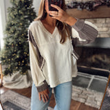 Cream Mellow Mix Top