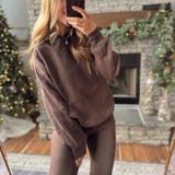 Espresso Comfier Days Oversized Hoodie