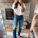 Mica Medium MR Straight Leg Denim