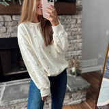 Beautiful Bows Natural Crew Neck Sweatshirt