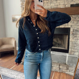 Midnight Brookie Knit Cardigan