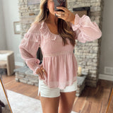 Blush Chasing Sunlight Blouse