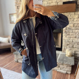 Navy Utility Barn Jacket
