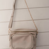 The Crosby Ivory Traveler Crossbody Purse