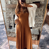 The Camel Cross Back Jumpsuit