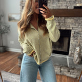 Daisy Pin Stripe Piper Knit Cardigan