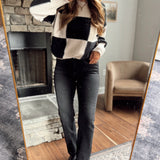 Mica Moon Black HR Straight Leg Denim