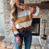 Autumn Candy Striped Sweater
