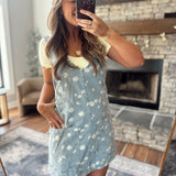 Daisy Days Denim Mini Dress
