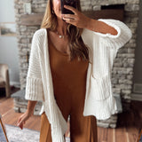 Cream Windswept Cardigan
