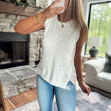 Off White Clean Stitch Knit Tank