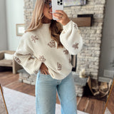 Cream Making Spirits Bright Sweater