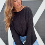 Black Chic & Chill Sweater