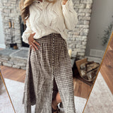 Chocolate Rhea Maxi Skirt