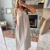 Camel Better Than Brunch Midi Dress