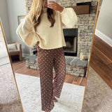 Chocolate & Taupe Pixie Pants