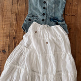 Off White Forever Flowy Maxi Skirt