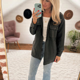 Black Lumi Shacket IN STORE
