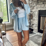 Blue Stripe Harbor Shorts