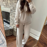 In My Athletic Era Cream Mock Neck Crew