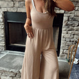 Dark Taupe Joyful Jumpsuit