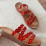 Red Garden Party Sandal