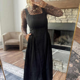 Blaire Black A Line Midi