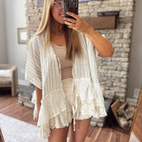 Natural Odette Cardigan Top
