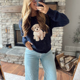 Navy Wag More Sweater
