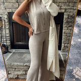 Mushroom Cloud Ribbed Sweater Pants